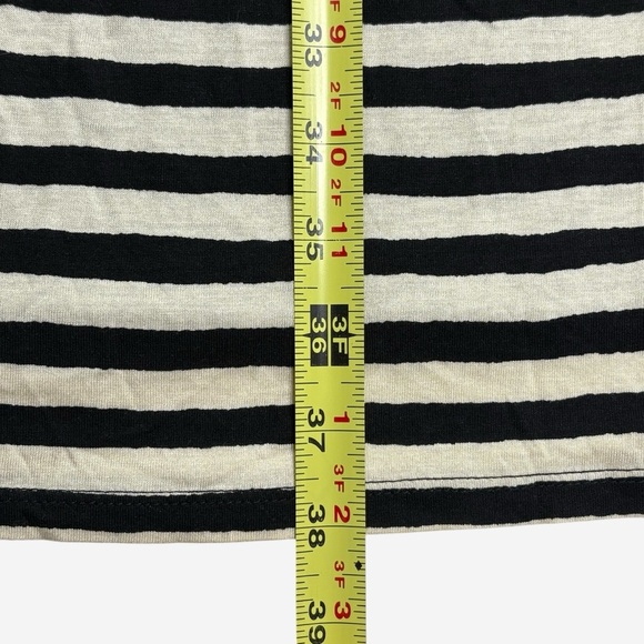 Ann Taylor LOFT Striped Sleeveless Dress Size M Pleated Waist Knee Length NEW - Picture 6 of 10